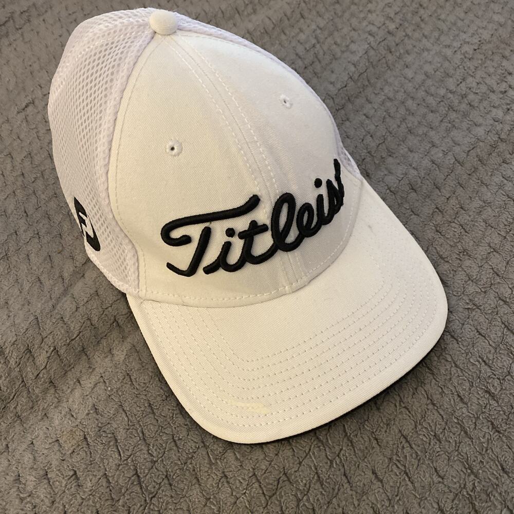 Titleist PRO V1 FootJoy Performance Hat White Golf Cap